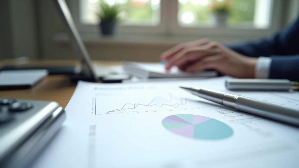 Graphiques économiques et données financières sur écran d'analyse, documents économiques