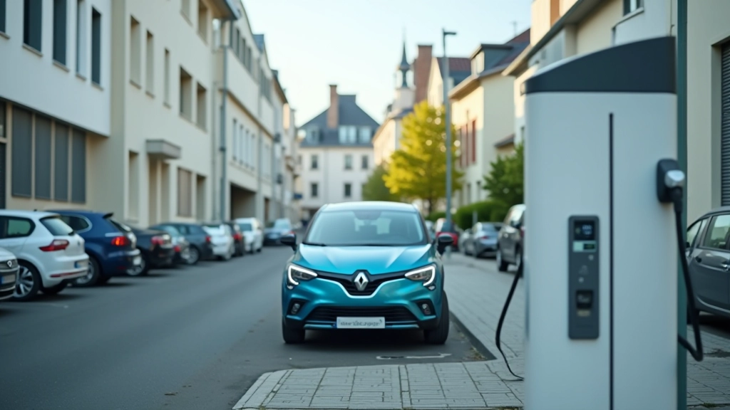 Infrastructure de recharge pour véhicules électriques représentant l'avenir du secteur automobile