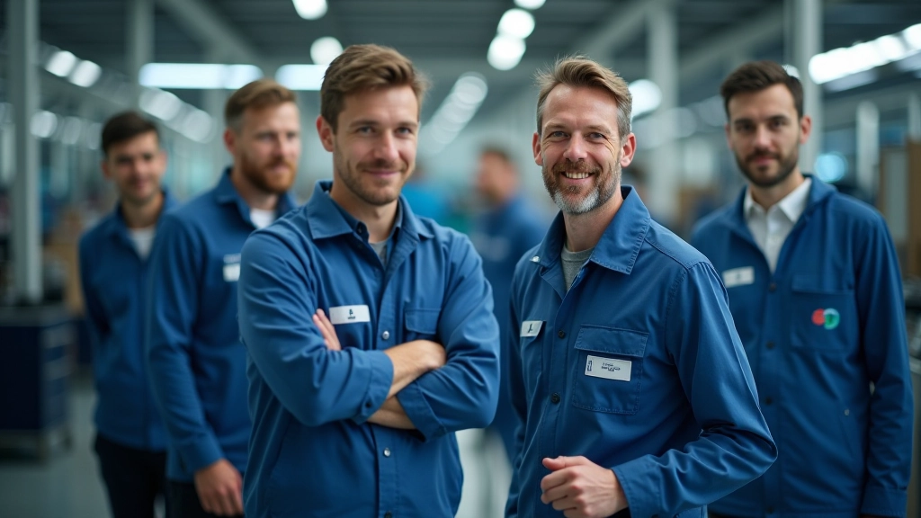 Réunion de formation professionnelle avec instructeur et stagiaires travaillant sur composants électriques automobiles